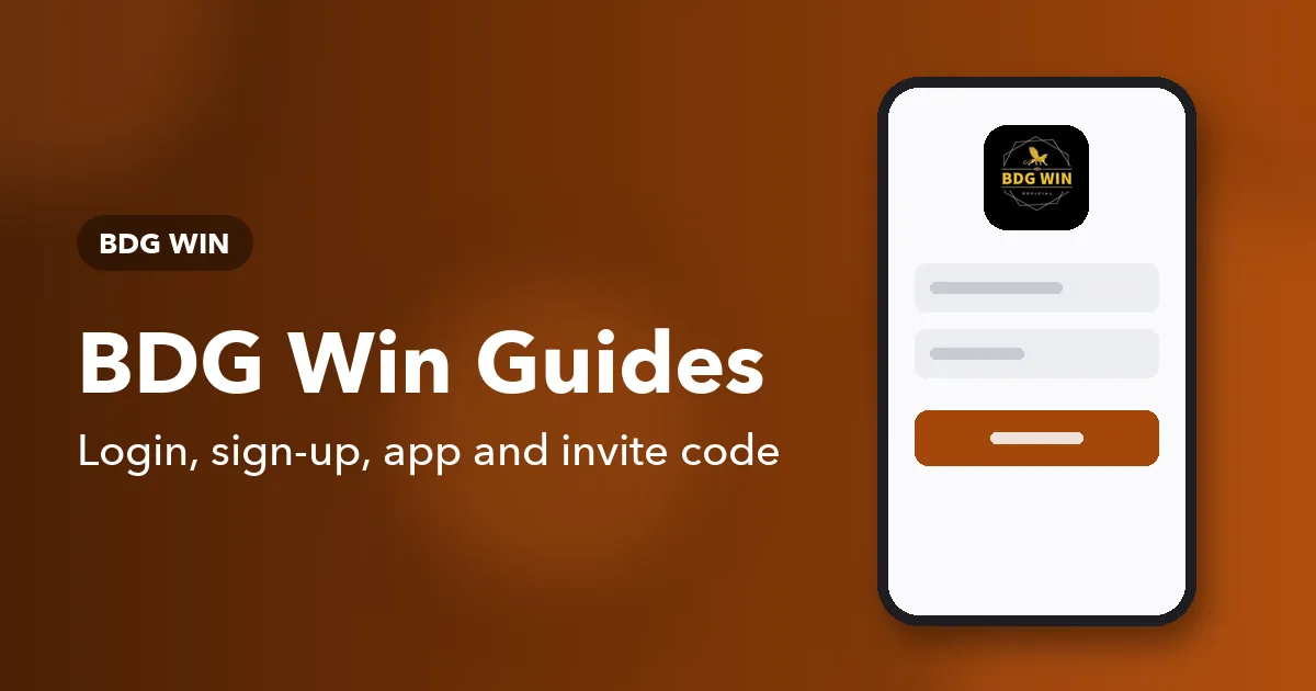 Banner reading BDG Win Guides above a row of small phone screens